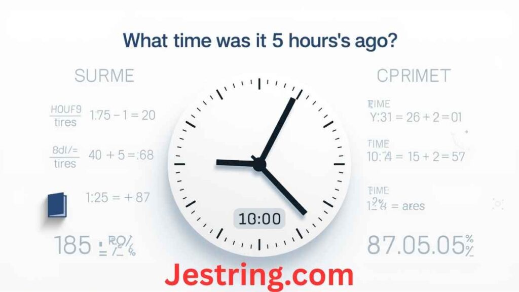 What Time Was It 5 Hours Ago