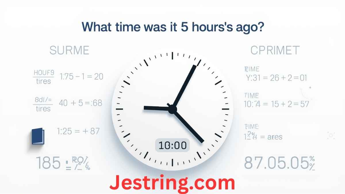 What Time Was It 5 Hours Ago