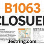 B1063 Road Closure Lidgate